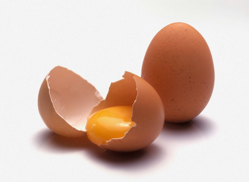 Huevos de gallina para potencia masculina
