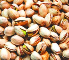 Los pistachos son frutos secos que tienen un buen efecto sobre la sudoración en los hombres.