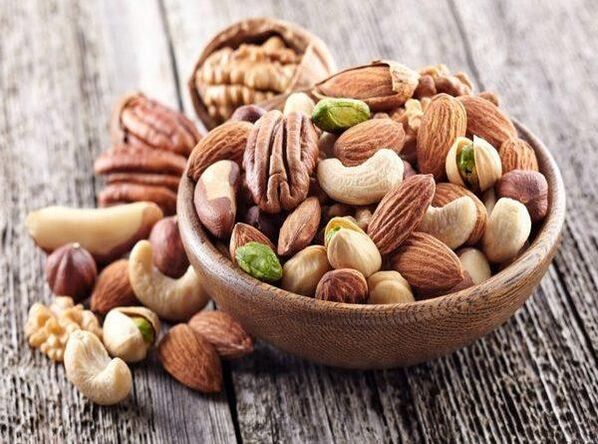 Nueces que son útiles para la potencia